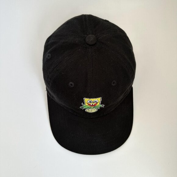 Spongebob Squarepants Nickelodeon Dad Hat Pineapple Adjustable Strap Back Black - Picture 6 of 10